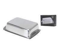Generique Beurrier G en inox brillant avec couvercle