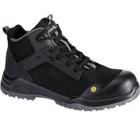 Portwest FE01 Chaussure haute Bevel Composite S3S ESD SR FO Noir/Gris - Taille 42
