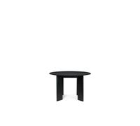 Ferm Living Table à manger Bevel Ø117 cm Chêne huilé noir