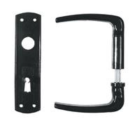 Bever & Klophaus Set de poignées Serrure universelle pour coffret BB noir 55mm VK 8mm Quantité:1