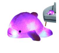 bevog en Peluche Dauphin avec Lumières LED - Jouet Lumineux à Induction Coloré pour Adultes, Décoration de Chambre