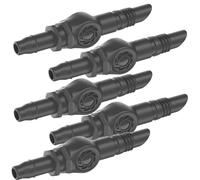 Bewässerung Accessoires pour le système Micro Drip Gardena 4,6 mm (3/16") - Pièce en T - Répartiteur de tuyau - Adaptateur compte-gouttes (5 connecteurs 4,6 mm) - Gris
