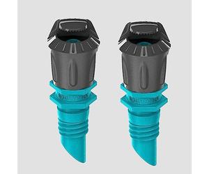 Bewässerung Gardena Lot de 2 buses de pulvérisation à 180° Accessoires pour le système Micro-Drip 4,6 mm (3/16") Adaptateur de tuyau (2 buses de pulvérisation 180°)