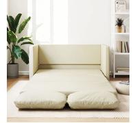 BEWI®Canapé-lit/Sofa Bed - 2 PERSONNES - clic-clac, 2 en 1 crème 112x174x55 cm similicuir &FR50445