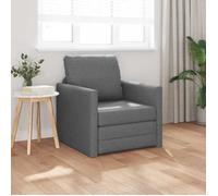 BEWI®Canapé-lit/Sofa Bed - 2 PERSONNES - clic-clac, avec coussin Gris foncé 74 x 77 x 81 cm tissu &FR72458
