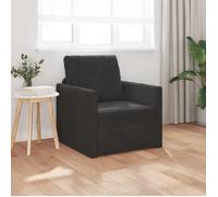 BEWI®Canapé-lit/Sofa Bed - 2 PERSONNES - clic-clac, avec coussin Noir 74 x 77 x 81 cm Velours &FR45324