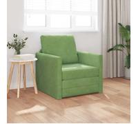 BEWI®Canapé-lit/Sofa Bed - 2 PERSONNES - clic-clac, avec coussin Vert clair 74 x 77 x 81 cm Velours &FR75859