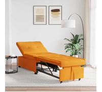 BEWI®Canapé-lit/Sofa Bed - 2 PERSONNES - clic-clac, Jaune foncé 194 x 67 x 37 cm tissu &FR32297