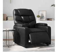 BEWI®Fauteuil inclinable - Fauteuil Réglable/Fauteuil de relax - 1 personne - électrique Noir Similicuir &FR65672