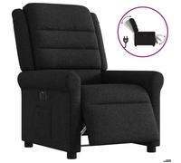BEWI®Fauteuil inclinable - Fauteuil Réglable/Fauteuil de relax - 1 personne - électrique Noir Tissu &FR89181