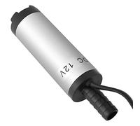 Bewinner 12V Pompe Submersible en Acier Inoxydable pour, Kérosène, Eau | Pompe de transfert pour carburant, huile, cale, drainage de piscine, 8500r/min, débit 12L/min, cordon