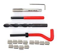 Bewinner 17 Pièces M10x1,25 Kit de Réparation de Filetage Acier Inoxydable | Réparation de trous endommagés, réparation de moteur automobile, restauration de filetage en alliage d\'aluminium,