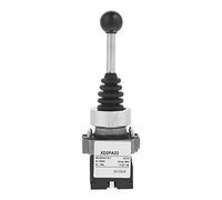 Bewinner 1pc Joystick Interrupteur 2NO 2-Position Retour à Ressort | Levier de commande momentané, circuits industriels AC DC, montage sur panneau de 22 mm, commande de démarreur magnétique,