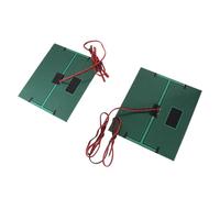 Bewinner 2 Pièces DC5V 500mA Module de Panneau Solaire en Silicium Polycristallin 2.5W, Cellules Solaires époxy avec Câble de 100cm pour Chargeur de Lumière de Pelouse Bricolage