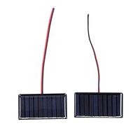 Bewinner 2Pcs 0.3W 5V Module de Panneau Solaire en Polysilicium 68x36mm Micro Mini Cellules Solaires pour Bricolage, Lumières de Secours, Jouets, Lumières Publicitaires - Haute efficacité, Faible