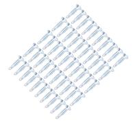 Bewinner 50 Pieces Vis Autoforeuse 4.2x19mm, Tete Bombe Fixations en | Vis cruciformes galvanisées à pointe pointue, pour goujons métalliques, produits électriques, équipements de communication,