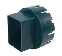 Bewinner Adaptateur de Descente en Plastique, Convertisseur de Tuyau | Système de drainage de gouttière, connexion de ruissellement de toit, matériau ABS PE durable, installation facile avec des
