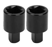 Bewinner Adaptateur de Douille 2 Pièces Convertisseur de liquet 1/2 à 3/8, Outil de Conversion de Douille en Acier à Haute Teneur en Carbone pour Tournevis à Percussion et Embouts de Tournevis,