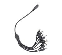 Bewinner Adaptateur Répartiteur de Cordon d'alimentation 5,5 X 2,1 Mm 1 Femelle vers 8 Mâles, Rallonge de Câble pour Caméra de Vidéosurveillance, Câble Y Répartiteur d'alimentation CCTV 16, Pouces,