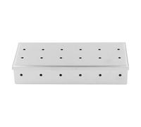 Bewinner Boîte à Fumage en Acier Inoxydable pour Grils BBQ | Construction robuste, conception de couvercle à charnière, fumage de copeaux de bois véritable, accessoire de barbecue en
