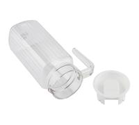Bewinner Bouteille de Jus en Acrylique avec Couvercle, Design rayé pour | Pichet à boissons froides, distributeur d\'eau de grande capacité, service de Bar et de café, récipient transparent Durable