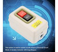 Bewinner Bouton Poussoir à Verrouillage Automatique 3P AC 380V 3.7kW | Bouton-poussoir autobloquant, interrupteur de commande de moteur, câblage de borne à vis, fonctionnement direct du moteur,
