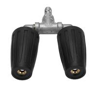 Bewinner Buse Rotative à Double Tête 4000 Psi pour Nettoyeur Haute Pression, Buse à Turbine avec Prise à Connexion Rapide de 1/4", Rotative pour Nettoyeur Haute Pression pour le Nettoyage des (BLACK)