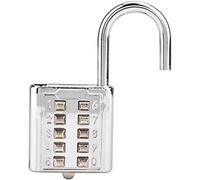 Bewinner Cadenas à Mot de Passe à Combinaison de Boutons Poussoirs à 10 Chiffres, Cadenas à Bouton Aveugle pour Casiers, Bagages, Tiroirs, Casiers de Salle de Sport, Verrouillage de sécurité en