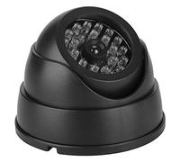 Bewinner Caméra de sécurité Factice, Fausse Caméra de Surveillance CCTV Dôme avec 30 LED IR, Fausse Intérieure et Extérieure étanche avec Lumière LED Clignotante, Installation Facile, Surveillance
