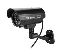 Bewinner Caméra Factice Flash LED, Faux Moniteur de sécurité Réaliste pour Une Utilisation Intérieure et Extérieure, Fonctionne 3 à 6 Mois avec des Piles, Solution Antivol Efficace
