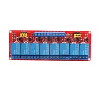 Bewinner Carte de Module de Relais Optocoupleur 12 V à 8 Canaux, Déclencheur Haut et Bas avec Réglage du Cavalier, 5 V/12/24 en Option, Sortie 10 A 250 AC NC NO COM pour Contrôle Industriel (12V)