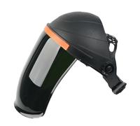 Bewinner Casque de Soudage Résistant à la Chaleur et aux Chutes, Capot de Soudage Professionnel Visible pour Couper, Polir, Meuler, Masque de Soudeur Léger et Confortable en PP et PC (Haut Noir Vert