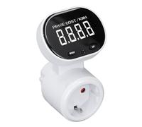 Bewinner Compteur de Puissance avec écran LCD rétroéclairé, Wattmètre avec Protection contre les Surcharges - Testeur de Consommation d'électricité, Moniteur d'énergie 16 A 3680 W pour Usage