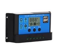 Bewinner Contrôleur de Charge Solaire MPPT 100 A 12 V 24 V avec écran LCD PWM Régulateur de Panneau Solaire Double Sortie USB, Suivi MPPT à Mise au Point Automatique, Protection contre les (90A)