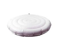 Bewinner Couverture Gonflable de Spa de 4,5 Pieds, Couvercle de Spa isolé à Gonflage Rapide Universel Rond en PVC, Protecteur d'économie d'énergie Portable pour Extérieur-Installation Rapide,