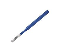 Bewinner CRV-V Poinçon Parallèle en Acier au Chrome Vanadium 6 Mm - Poinçon Robuste pour Goupilles, Central et Clou, traité Thermiquement avec Poignée Bleue, 150 Mm de Long, Résistant à la Rouille