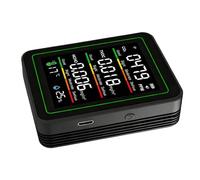 Bewinner Détecteur de qualité de l'air WiFi avec Contrôle par Application, Testeur d'humidité de Température Intelligent 5 en 1 CO2 TVOC HCHO, écran Couleur LCD, Capteur Haute sensibilité pour
