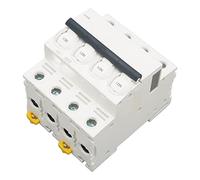 Bewinner Disjoncteur Miniature 4P 400 V AC, Boîtier Ignifuge PA66, Disjoncteur de Courant Automatique avec Protection contre les Courts-circuits et Extinction Rapide de l'arc, 20 A pour le Commerce