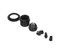 Bewinner Douille de Lampe Rétro E27 4A PPA, Support d'ampoule en Plastique avec Clip de Câble AC85-265V Noir, Base de Lampe à Vis Demi-filetage Haute Résistance, Isolée, Installation Facile pour