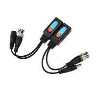 Bewinner Émetteur-récepteur Balun Vidéo 8MP, émetteur de Paire de Balun de Puissance Vidéo HD-CVI/AHD/TVI/CVBS, Extension de Paire Torsadée avec Protection contre la Foudre, Alimentation 12-48 V,