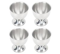 Bewinner Ensemble de 4 Coquetiers en Acier Inoxydable 40 Ml - Support de Coquetiers Résistant aux Hautes Températures pour œufs de Poule de Canard, élégante Facile à Nettoyer