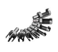 Bewinner Ensemble de 8 Forets à Liège, Ensembles de Coupe-Bouchons en Acier à Haute Teneur en Carbone pour le Perçage du Bois, Fournitures de Coupe de Bouchons Précises CNC de 6 à 16 Mm, Adaptées aux