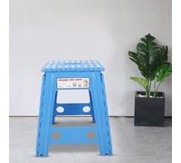 Bewinner Escabeau Pliable Portable Antidérapant pour Adultes - Tabouret en Plastique Antidérapant avec Boucle de sécurité, Robuste et Durable, Peu Encombrant et Pratique à Transporter pour la