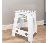 Bewinner Escabeau Pliable Portable Antidérapant pour Adultes - Tabouret en Plastique Antidérapant avec Boucle de sécurité, Robuste et Durable, Peu Encombrant et Pratique à Transporter pour la