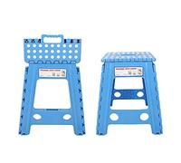Bewinner Escabeau Pliable Portable Antidérapant pour Adultes - Tabouret en Plastique Antidérapant avec Boucle de sécurité, Robuste et Durable, Peu Encombrant et Pratique à Transporter pour la