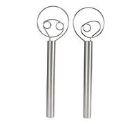 Bewinner Fouet à Pâte en Acier Inoxydable 304, Mélangeur de Pâte à Bobine Antiadhésif, Poignée Ergonomique pour la Cuisson, Outil de Mélange de Cuisine avec Grattoir pour Muffins, Gâteaux, Crêpes,