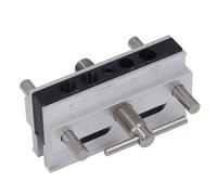 Bewinner Gabarit de Perçage Auto-centrant, Guide de Forage à Largeur | Kit de chevilles métriques avec corps en alliage d\'aluminium, pour épaisseur de bois de 0,4 à 2,4 pouces, trous droits