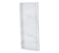 Bewinner Grand Plateau de Rangement en Marbre et Silicone, Plateau de de Cuisine en Gel de Silice Antidérapant, de Rangement de Cosmétiques Polyvalent pour Coiffeuse de Salle de Bain, Bague à Bijoux