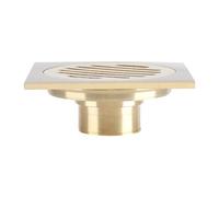 Bewinner Grille de Déchets de Douche Carrée en Laiton pour Salle de Bain, avec Conception Anti-Insectes, pour Cuisine, Garage, sous-Sol, Filtre Anti-Odeur de 4x1,6 Pouces