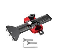 Bewinner Guide de Gabarit de Scie à Table à Fissures Fines avec 3 Limiteurs de Poulies pour Fente en U de 3/8 X 3/4 Po, Fente en T de 1/4 X 3/8 Po - Gabarit de Déchirure Mince Réglable en Aluminium,